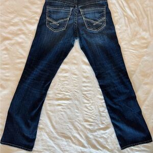 BKE Men's Aiden Bootcut Jeans - Dark Blue